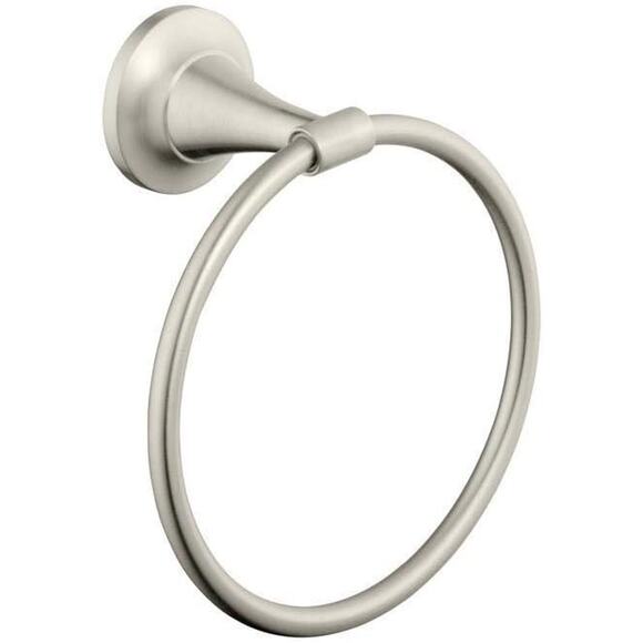 Glacier Bay Constructor Model/Style Towel Ring in Brushed Nickel - Picture 1 of 7